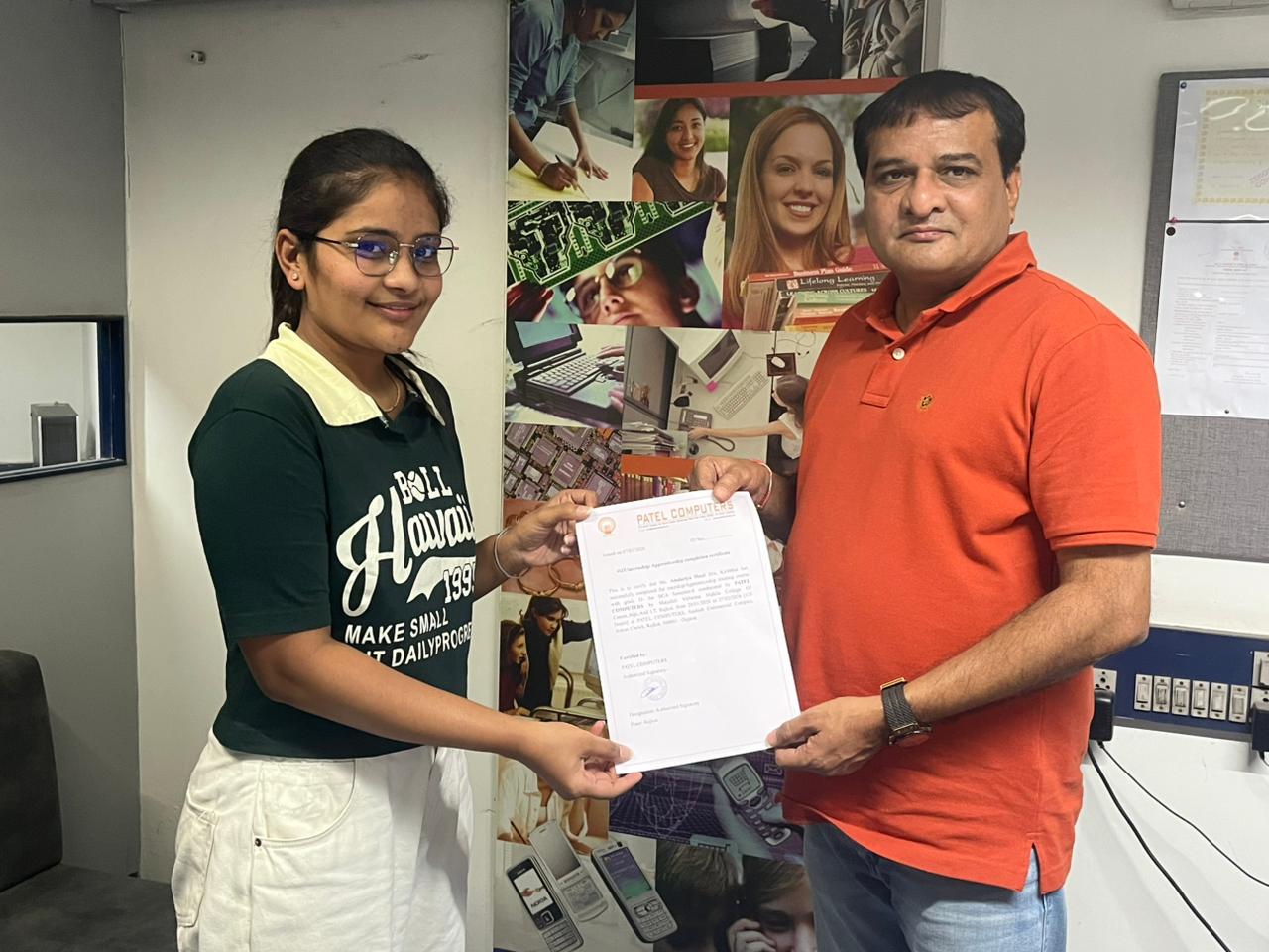 Distributed Internship Certificated from Intern Student